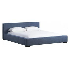 Zest Blue Upholstered Panel Bedroom Set