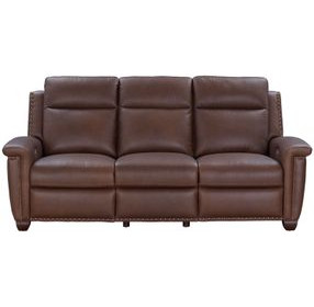 Briar Clifton Chocolate Leather 86" Power Reclining Living Room Set with Power Headrests