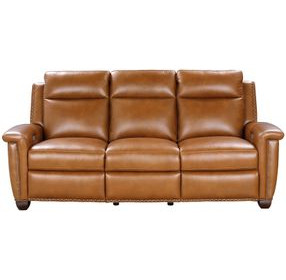 Briar Elwood Saddle Leather 86" Power Reclining Living Room Set with Power Headrests