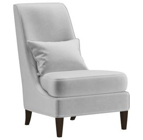 Artisan Upholstery Sterling Upholstered Abbey Accent Chair with Pillow