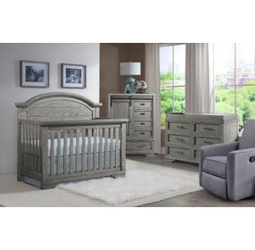 Foundry Brushed Pewter 5 Drawer Chifferobe