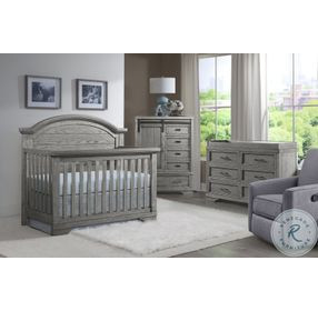 Foundry Brushed Pewter 2 Drawer Nightstand