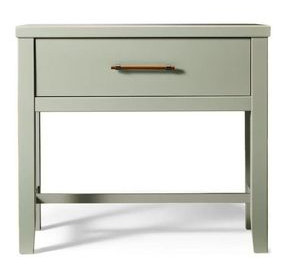 Pure Maple Sage 1 Drawer Bedside Table