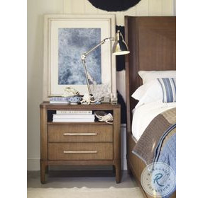 Bowery Place Cerused 2 Drawer Nightstand