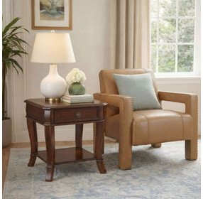 Brookhaven Distressed Medium Clear Cherry End Table