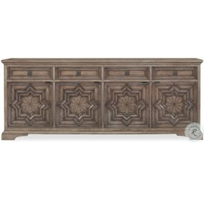 Casa Bella Timber Grey Carved Credenza