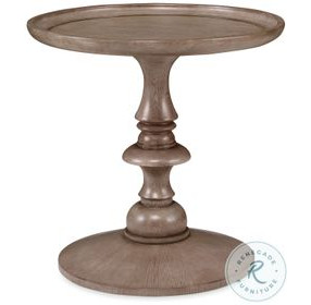 Casa Bella Timber Grey Turned Pedestal Table