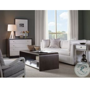 Aria Brownstone And Oxford White Cocktail Table