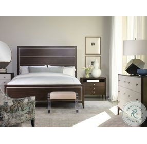 Aria Brownstone And Oxford White King Platform Bed