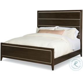 Aria Brownstone And Oxford White Queen Platform Bed