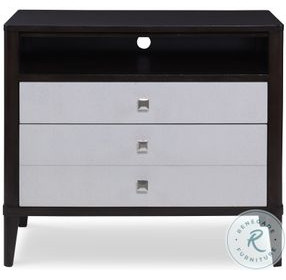 Aria Brownstone And Oxford White 2 Drawer Nightstand