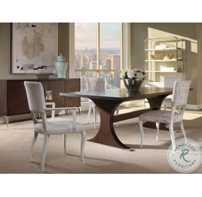 Aria Brownstone 84" Rectangular Dining Table