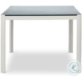 Sloan Glass And Cloud White Outdoor 42" Dining Table