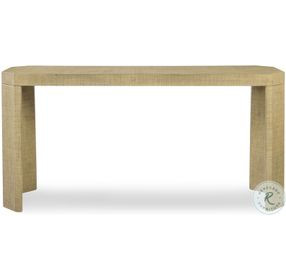 Gustav Natural Lacquered Linen Console Table