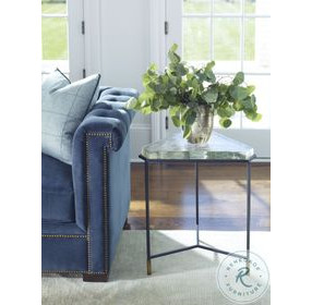 Compositions Cast Glass And Bronze Large Side Table