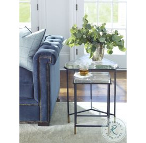 Compositions Cast Glass And Bronze Small Side Table