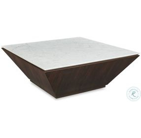 Compositions Honed Volakas Marble And Walnut Occasional Table Set