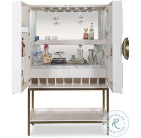 Cadence White Bar Cabinet
