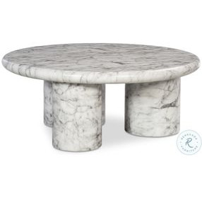 Cadence Faux Marble Round Occasional Table Set