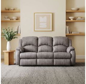 Cagney Nickel 89" Power Reclining Sofa with Power Headrest and USB Charging