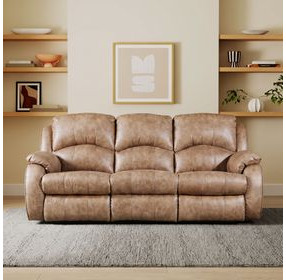 Cagney Vintage 89" Power Reclining Sofa with Power Headrest and USB Charging