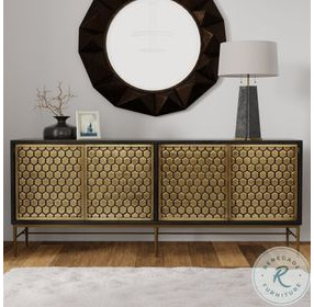 Bridges Rich Coffee Bean 80" TV Stand