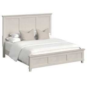 Henrik Ivory King Panel Bed