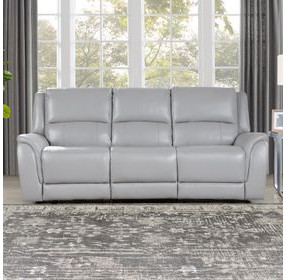 Alexandria Stone 91" Power Reclining Sofa