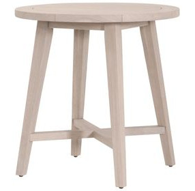 Carmel Washed Ever Teak Outdoor 36" Round Counter Height Table