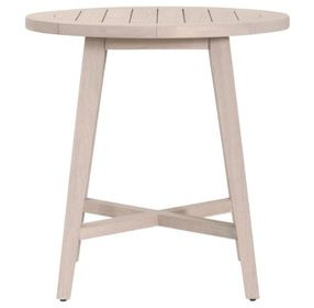 Carmel Washed Ever Teak Outdoor 36" Round Counter Height Table