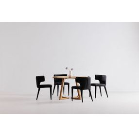 Godenza Natural Round Dining Room Set