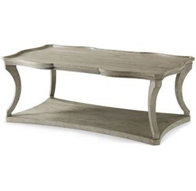 Echoes Gray Echo Oak Rectangular Serpentine Cocktail Table