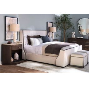 Monterey Hawthorne Dark 1 Drawer Demilune Nightstand
