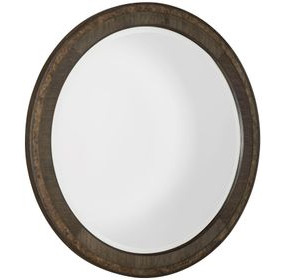 Monterey Hawthorne Dark Round Wall Mirror