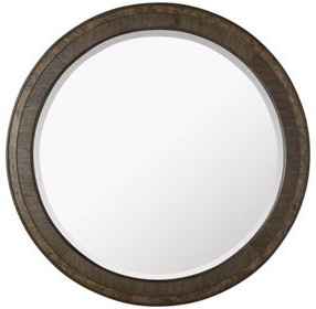 Monterey Hawthorne Dark Round Wall Mirror