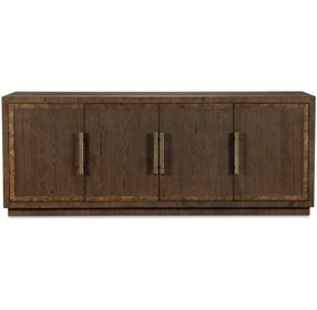 Monterey Hawthorne Dark 4 Door Credenza