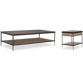 Monterey Hawthorne Light Rectangular Occasional Table Set