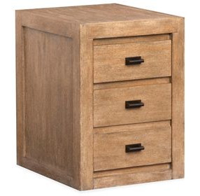Plum Creek Sierra Brown 2 Drawer File Cabinet with Casters