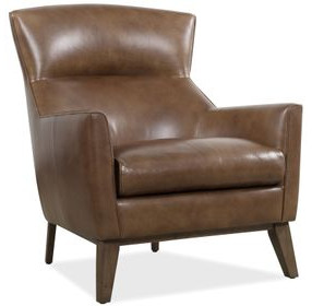 Mossaire Brown Upholstered Club Chair