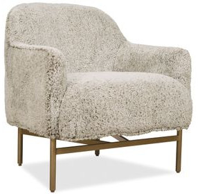 Milo Beige Upholstered Lounge Chair