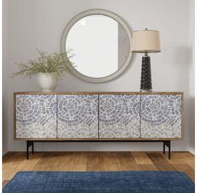 Crossings Coconut Shell 80" TV Stand