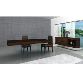 Float Dark Oak 78" Rectangular Dining Table