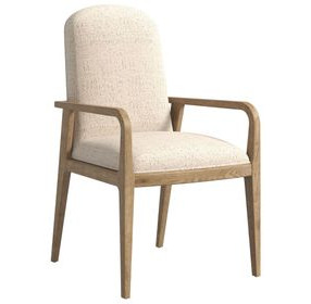 Verge Beige Upholstered Arm Chair