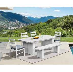 Nash Outdoor Dining Buff Outdoor Dining Bench