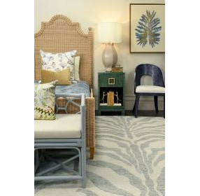 Blair Green Dyed Square 1 Drawer Glass Top Side Table