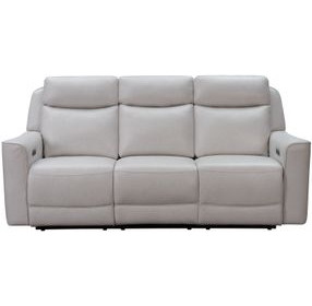 Chester Denisa Soft White Leather Power Reclining Living Room Set