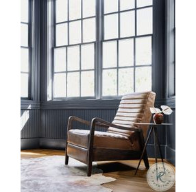 Chance Dakota Warm Taupe Leather Recliner