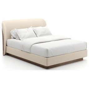 Fleur Ivory and Porcini Upholstered Panel Bedroom Set