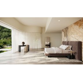 Overlap Nero Marquina and Whisper of Gold Rectangular Floor Mirror