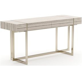 Wish You Were Here Sandstone and Whisper of Gold 60" Console Table